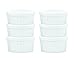 HIC Kitchen Souffle Ramekin Set, Fine Porcelain, 3-Ounce, Set of 6