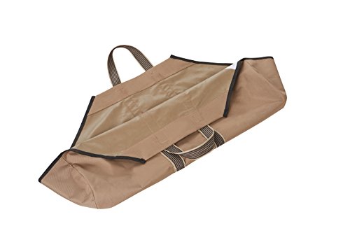 RORAIMA Firewood Log Carrier Signature Log Totes Heavy Duty Canvas (logs not included) size 36"x16"x9" Color Khaki