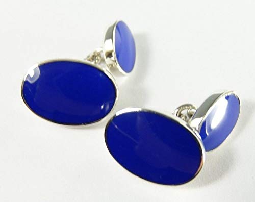 NEW Sterling Silver Lapis Double Sided Cufflinks Boxed
