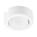 GetInLight Dimmable and Swivel, LED Puck Lights Kit with ETL List, Recessed or Surface Mount Design, Warm White 2700K, White Finished, (Pack of 3), IN-0107-3