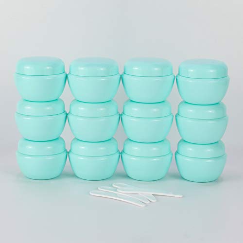 LONGWAY 1 Oz (30ML) Little Plastic Jars with Lids and Inner Liners