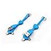 HagieNu 2 Packs! 3 in 1 Keychain Charger Cable Triple Connectors Type C/Micro USB Keychain Cable