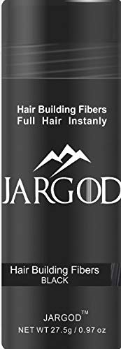 JARGOD Hair Building Fibers Hair fibers for Thining Hair Choose your color (Black)