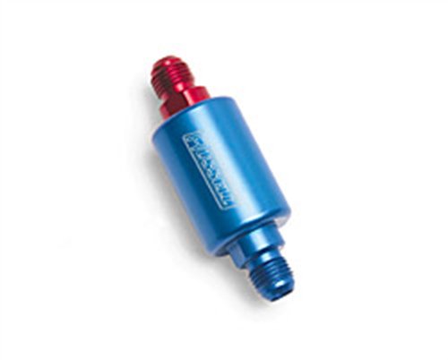 Russell 650130 Red and Blue Anodized Aluminum Competition Fuel Filter