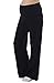 Jinson Women's Maternity Wide/Straight Versatile Comfy Palazzo Lounge Pants Stretch Pregnancy Trousers