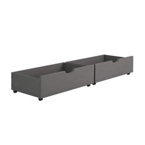 Donco Kids 505-DG Dual Under Bed Drawer, One Size, Dark Grey