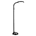 Baltoro LED Floor Lamp - Soft White Reading Light - Built-in Step Dimmer -Adjustable Head Pivots in Any Direction Save Energy 12 Watts - Black Color - SL5758BL
