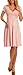 TINYHI Women's Knee Length Short Sleeve Jersey Skater Summer Dress