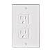 Ziz Home Universal Electric Outlet Cover - Self Closing Baby Proofing Kit - Tamper Proof Child Safety Wall Socket Plug - Durable ABS Plastic - Best House Protection Kit (2 Pack)