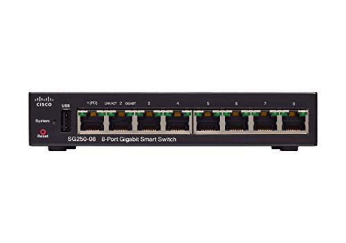 Cisco-SG250-08-8-Port-Gigabit-Smart-Switch-Negro
