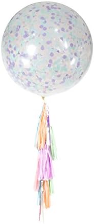 36" Confetti Mythical Tales Balloon With 15pc Tassel Tail