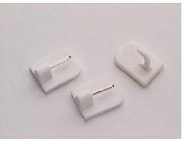 Self Adhesive Hooks For Net Curtain Rods 2 Pk Plus Centre Hook