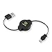 ReTrak Retractable USB 2.0 A-Male to Mini 5-Pin (ETCABLERU2M5)