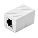 RJ45 Coupler, Ugreen In-Line Coupler Cat7/Cat6/Cat5e Ethernet Cable Extender Adapter Female to Female (1 Pack, White)
