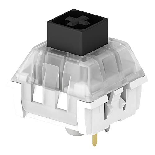 Kailh Box Black Switch for Mechanical Gaming Keyboard - 3 Pin Plate Mounted/RGB/SMD Waterproof MX Lever Switch (36pcs, Black)