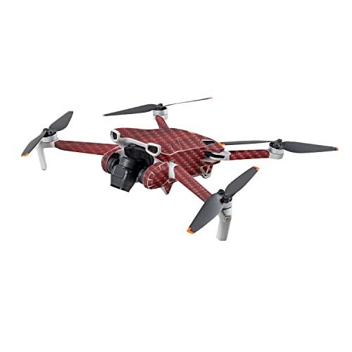 MightySkins Carbon Fiber Skin Compatible with DJI Mini 3 - Cherry Grain | Prote…
