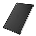 LUVVITT Clear Grip Flexible Soft Transparent TPU Shockproof Rubber Back Cover for iPad Pro 10.5 inch (2017) and iPad Air 3 (2019-3rd gen) - Transparent Black