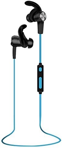 SOWND Sports/Cycling Bluetooth Headphones, Wireless 4.2 aptX Stereo Earbuds, Sweat-Proof, Secure Fit, Multi Connection with Built-In Mic (BLUE)