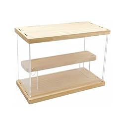 LONG TAO Clear Acrylic Display Case with Shelf