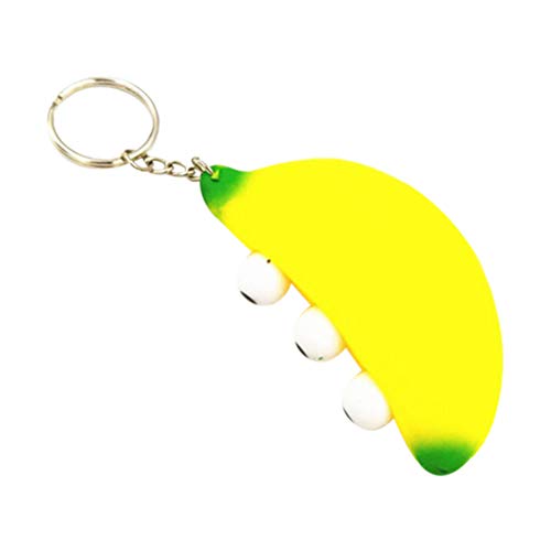 Naiflowers Mochi Squishy Toys, Moj Moj Squeeze Toys, Birthday Gifts for Boys Girls, Banana Keychain Scented Super Slow Rising Toys, No- Toxic Kawaii Anxiety Reduction Toys (Yellow) - Thumbnail 7