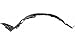 Evan Fischer Fender Liner Compatible with 2002-2006 Nissan Altima, Front Passenger Side Plastic Material NI1251113