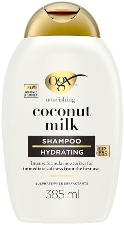 Nourishing + Coconut Milk Champú Hidratante, Sin Sulfatos, 385 ml