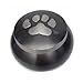 Best Friend Services Pet Urn - Memorial Cremation Pet Urns for Dog and Cat Ashes, Hand Carved Mia Series Urn for Pets up to 40lbs (Medium, Slate, Single Pewter Paw)
