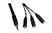 CERRXIAN 3.5mm Headphone Splitter, 1FT 3.5mm Stereo Audio AUX Cable 3.5mm Stereo Male to 3 x Female 1 Input 3 Output Stereo Audio AUX Splitter Y Cable