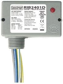 Enclosed Pilot Relay 10 Amp DPDT w/ 24 VAC/DC/120 VAC Coil