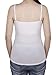 Satinior Women's Cami Camisole Built-in Bra Adjustable Spaghetti Strap Tank Top Padded Cami Tanks (XXXL Size, White)