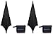 (2) Rockville RSC7B Black Tripod PA Speaker Stand Scrims Cloth 360 Degree Cover