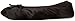Isotoner Women's Satin Ballerina Slipper with Bow, Suede Sole, Black, XX-Large / 11-12 US