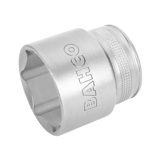 Bahco 7800SM-26 Standard Length Socket, Silver, 1/2-Inch Hex 26 mm