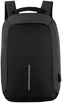 Mioy 15 inch Man's Multifunction Laptop Backpack with USB charging port nylon Anti-Theft Daypack durable Business Travel bag(Black)