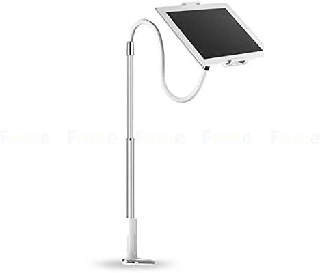 iPad Holder, ZIKO Universal Flexible 360 Degree Rotating Gooseneck tablet holder Desk Mount iPad Stand Cellphone Stand for Mobile Phone and Tablet 4-10.6inchs 100cm Extendable Length