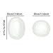48 PCS Glass Dome Oval Tile Cabochons Clear Magnifying Cabs Non-calibrated for Jewelry Making by ZXSWEET (Round with 12mm,25mm,30mm and Oval with 30 x 40mm)
