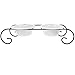 Platinum Pets Double Diner Low Feeder with Scroll Stand, 96-Ounce, Whitethumb 2