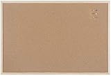 Bi-Office Cork Board 90x60 cm Pine Frame Brown view 2