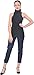 Marycrafts Womens Slim Fit Cotton Jersey Turtleneck Sleeveless Top