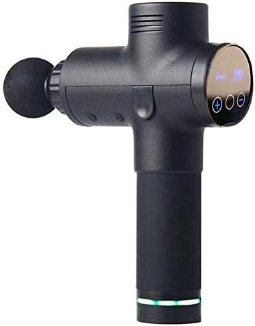 Myofascial Physiotherapy Instrument Mute Touch Screen Fascia Gun Massage Gun Relax Electric Warp Film Impact Gun Deep-Black