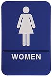Women's Restroom Sign - Blue