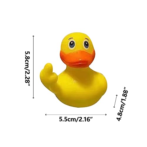 Rubber Ducks 5 Pack The Finger Rubber Duck, Cute Small Rubber Ducks