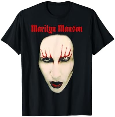 marilyn manson マリリン・マンソン Big Face tシャツ Amazon.com: Marilyn Manson Big Face Red Lips Premium Tri-blend T