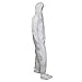 Kleenguard A10 Light Duty Coveralls 10631, Zip Front Elastic Wrists Hood Boots Breathable Material White 2XL, 25 Case