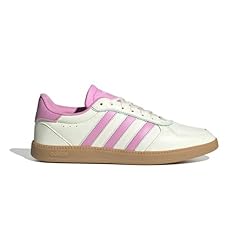 adidas Women's Breaknet Sleek Sneaker, White/Bliss