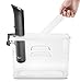 EVERIE Collapsible Hinged Lid Compatible with Anova Nano Sous Vide Cooker and Rubbermaid 12,18,22 Quart Sous Vide Container, Side Mount, Exclusively Compatible with Nano