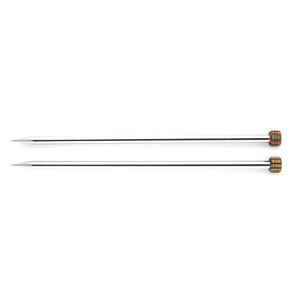 KnitPro 35 cm x 5 mm Nova Single Pointed Needles, Silver — image 1
