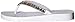 Skechers Cali Women's Meditation-Lotus Bloom Flip Flop,White/Multi,7 M US