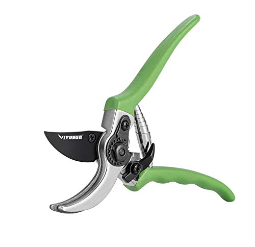 VIVOSUN 8 Inch Premium Bypass Pruning Shears Strong Garden Cutting Tools for Tree Trimmers