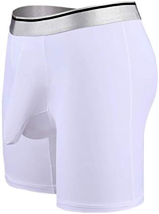 Soluo Men's Underwear Ice Silk Soft Comfortable Long Legged Elephant Bulge Boxer Panties Boxer Shorts Sweatpants
